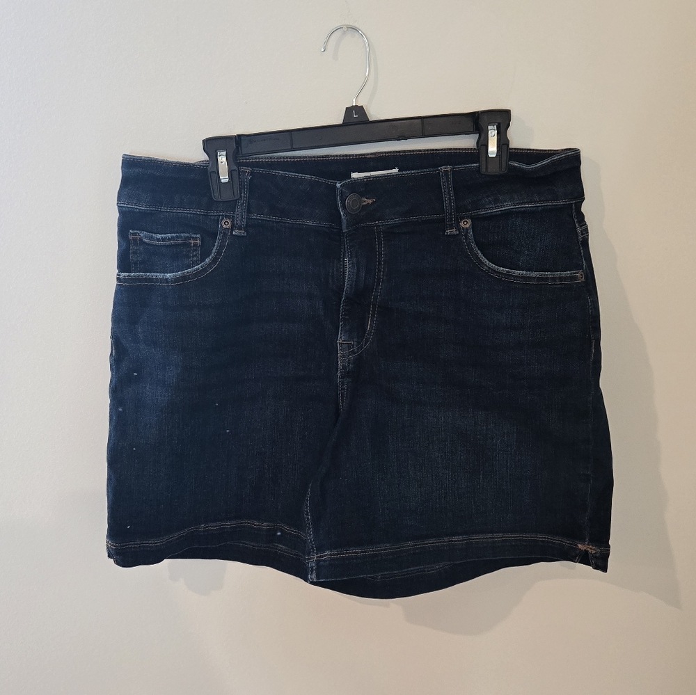M Jeans By Maurices Womens Blue Jean Shorts Size 14w